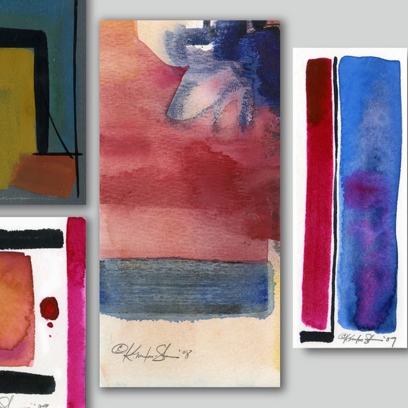 Bundle of 4 Abstract Paintings - Modern Abstract Collection 1 - Picture 9 of 11